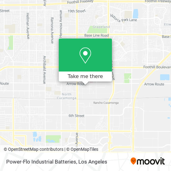 Power-Flo Industrial Batteries map