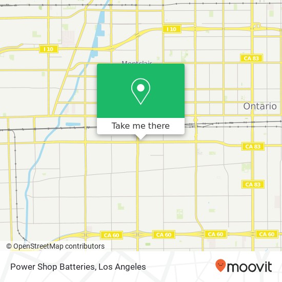 Power Shop Batteries map