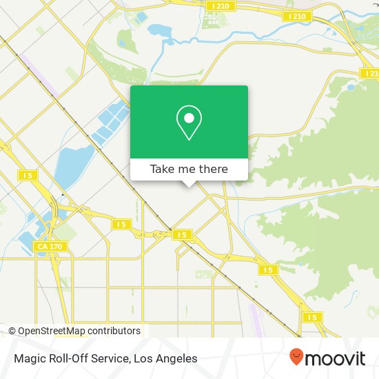 Magic Roll-Off Service map