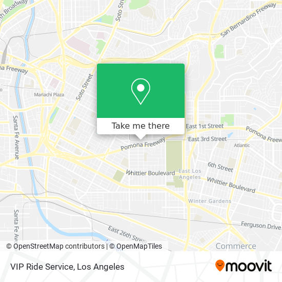 VIP Ride Service map