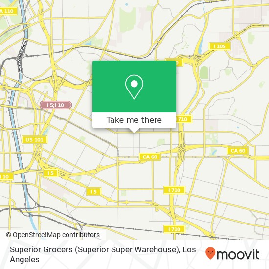Mapa de Superior Grocers (Superior Super Warehouse)