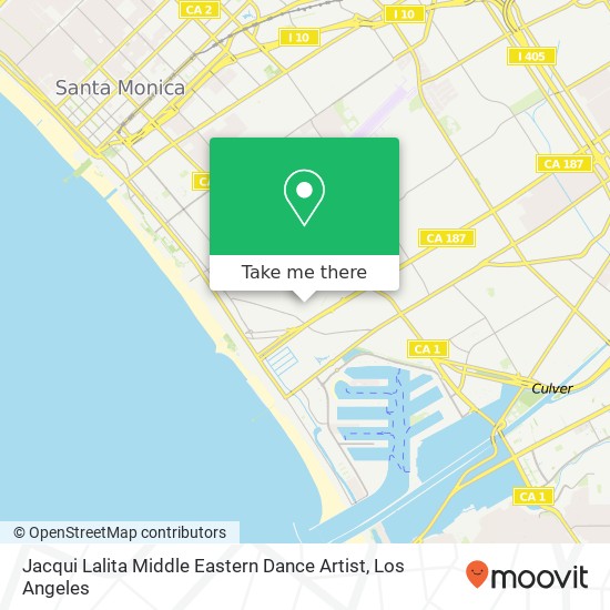 Mapa de Jacqui Lalita Middle Eastern Dance Artist