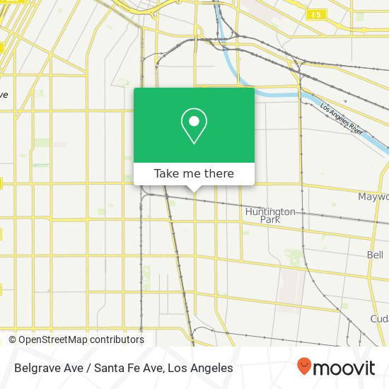 Belgrave Ave / Santa Fe Ave map
