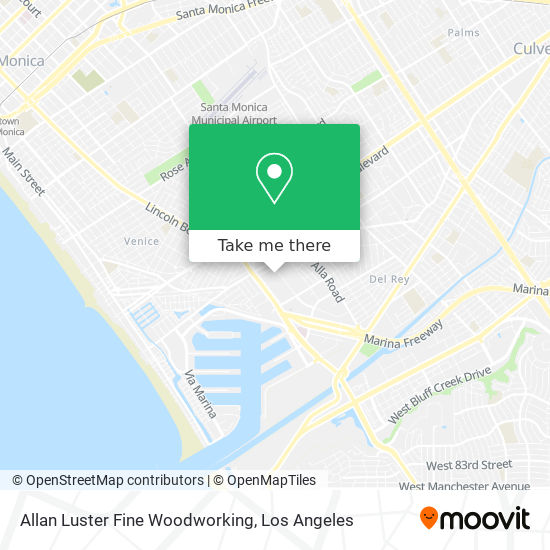 Allan Luster Fine Woodworking map