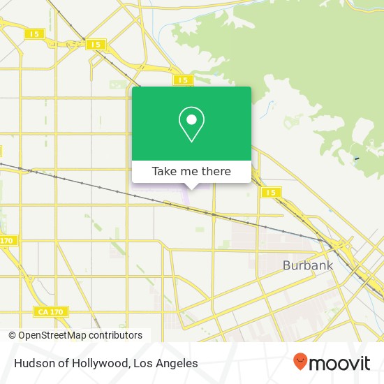 Hudson of Hollywood map