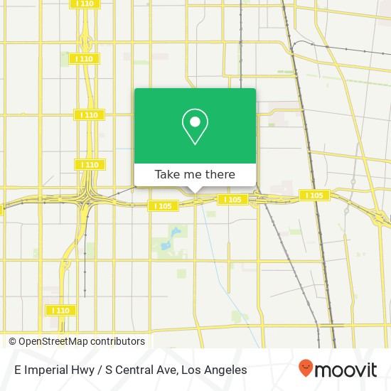 E Imperial Hwy / S Central Ave map