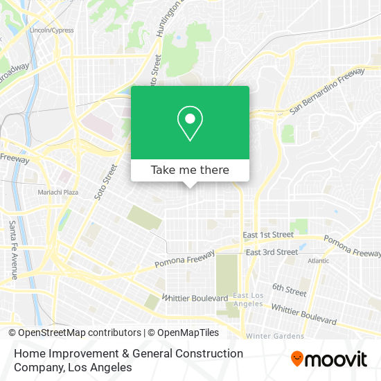 Mapa de Home Improvement & General Construction Company