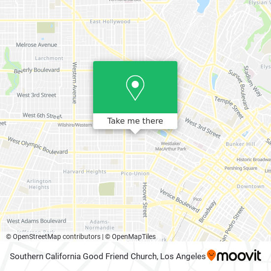 Mapa de Southern California Good Friend Church