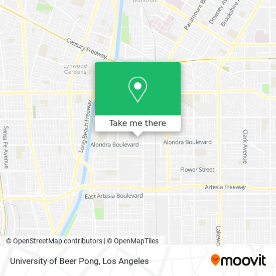 University of Beer Pong map