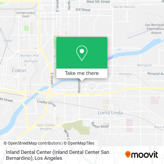 Mapa de Inland Dental Center (Inland Dental Center San Bernardino)