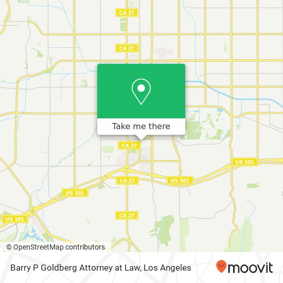 Barry P Goldberg Attorney at Law map