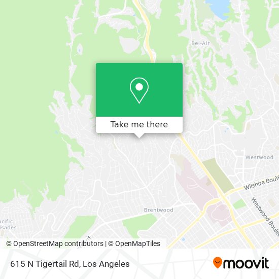 Mapa de 615 N Tigertail Rd