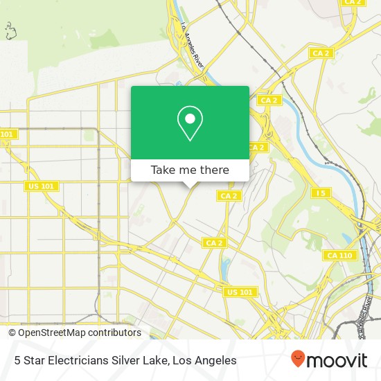 Mapa de 5 Star Electricians Silver Lake