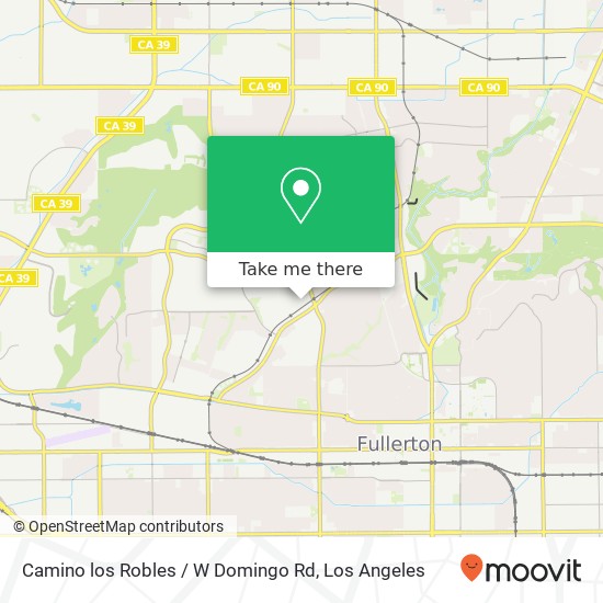 Camino los Robles / W Domingo Rd map