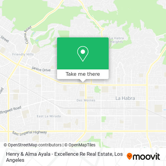 Mapa de Henry & Alma Ayala - Excellence Re Real Estate