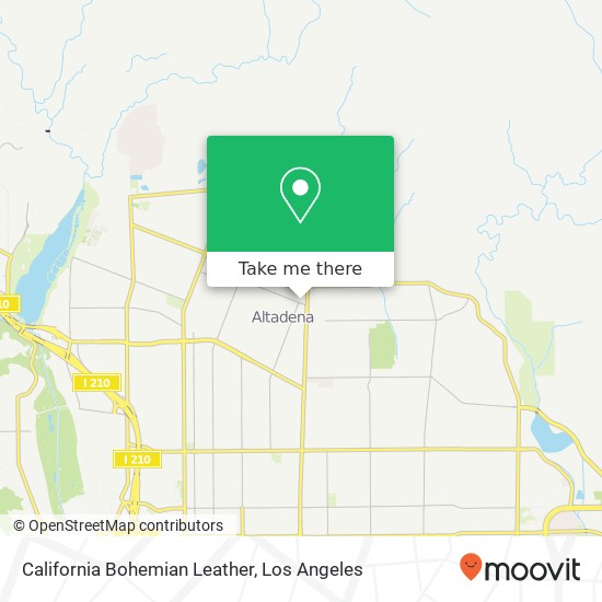 California Bohemian Leather map