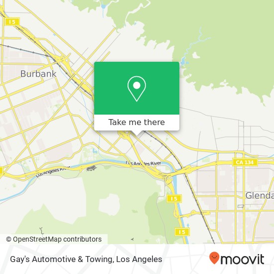 Mapa de Gay's Automotive & Towing