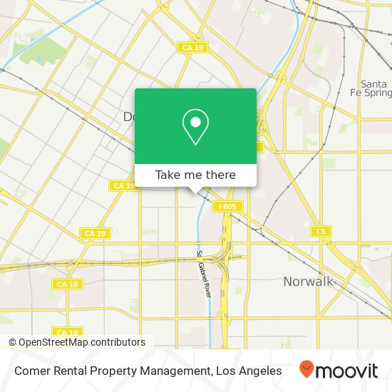 Comer Rental Property Management map