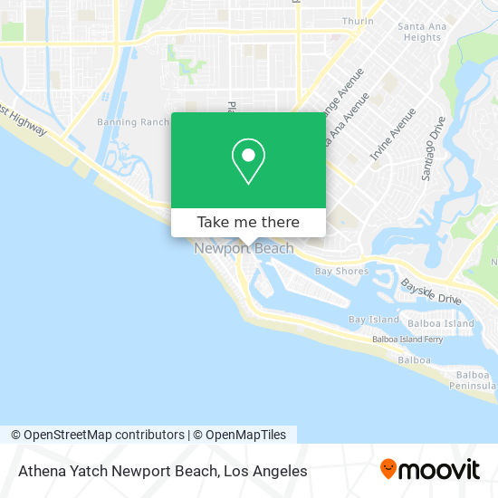 Athena Yatch Newport Beach map