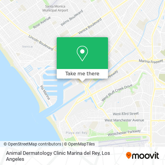 Mapa de Animal Dermatology Clinic Marina del Rey