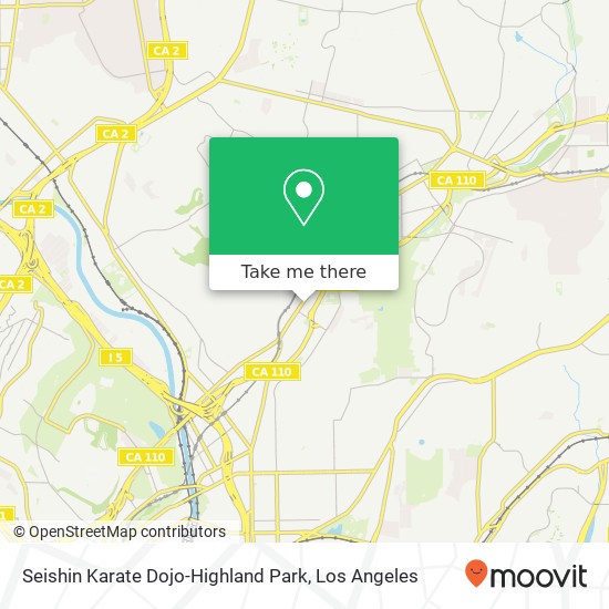 Mapa de Seishin Karate Dojo-Highland Park