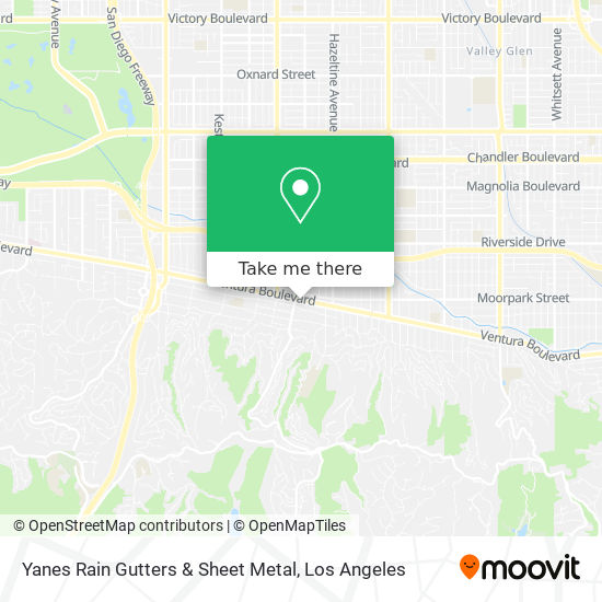 Yanes Rain Gutters & Sheet Metal map