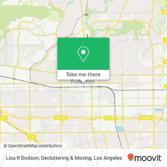 Lisa R Dodson, Decluttering & Moving map