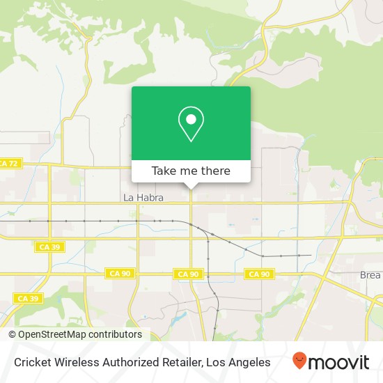 Mapa de Cricket Wireless Authorized Retailer