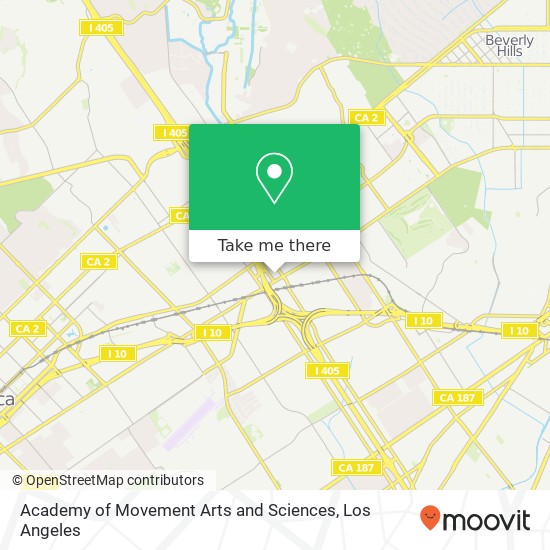 Academy of Movement Arts and Sciences map