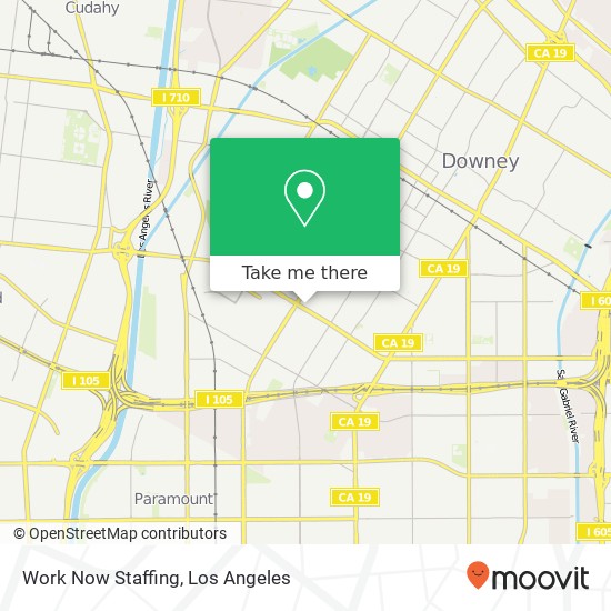 Work Now Staffing map