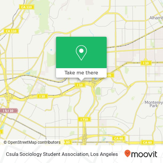 Csula Sociology Student Association map