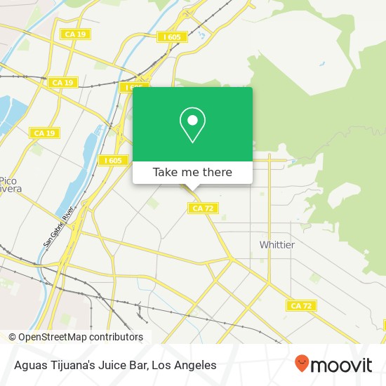 Mapa de Aguas Tijuana's Juice Bar