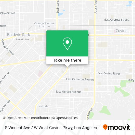 Mapa de S Vincent Ave / W West Covina Pkwy