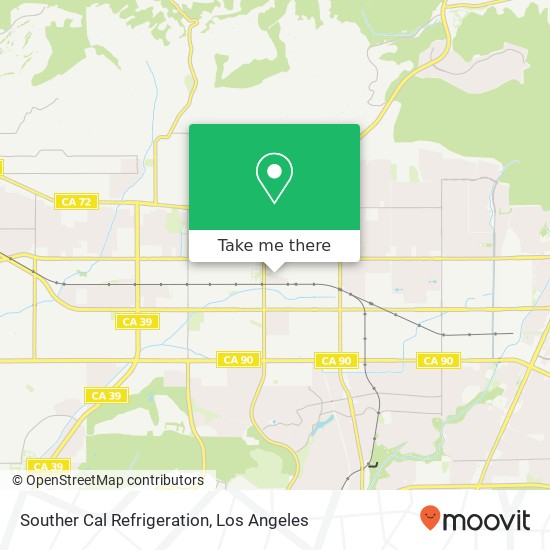 Souther Cal Refrigeration map