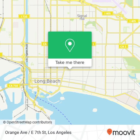 Orange Ave / E 7th St map