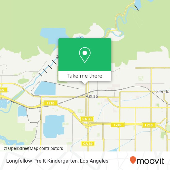 Mapa de Longfellow Pre K-Kindergarten