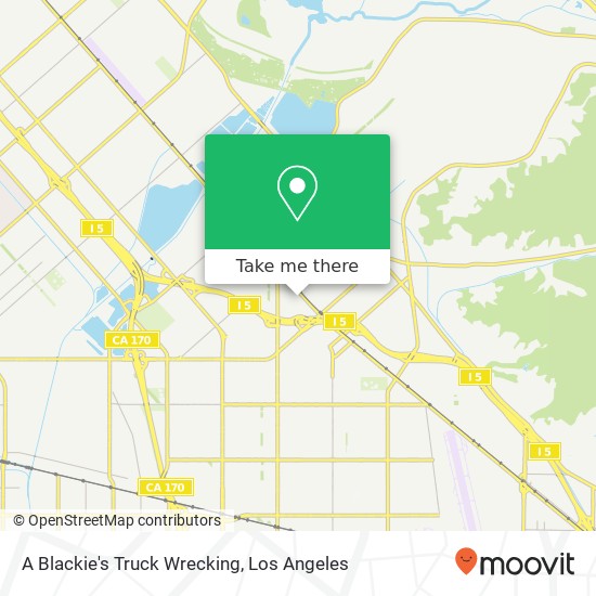 A Blackie's Truck Wrecking map