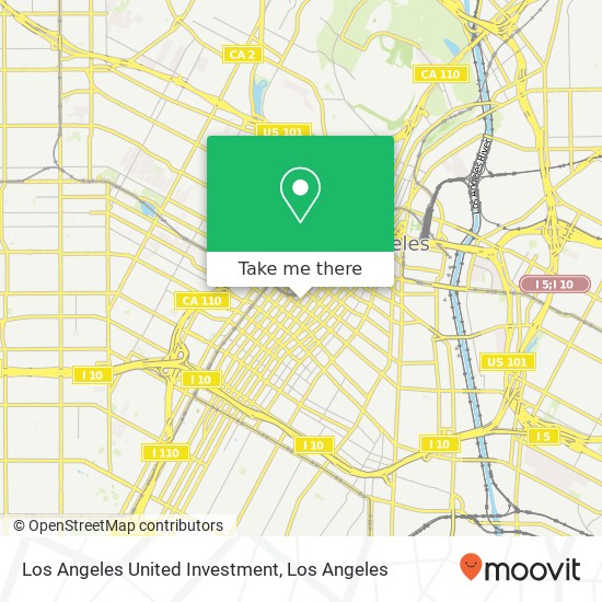 Los Angeles United Investment map