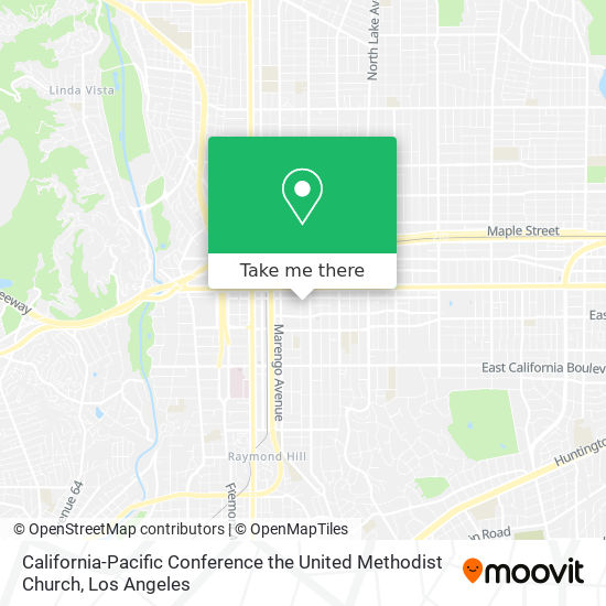 California-Pacific Conference the United Methodist Church map