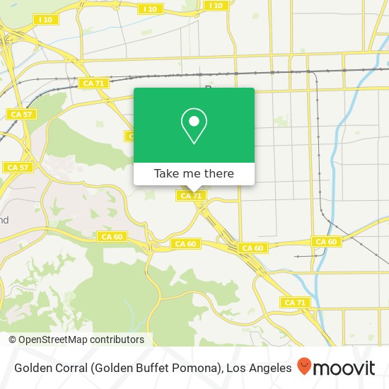 Golden Corral (Golden Buffet Pomona) map