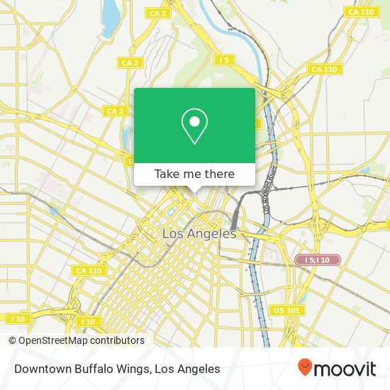 Mapa de Downtown Buffalo Wings