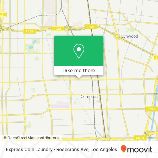 Mapa de Express Coin Laundry - Rosecrans Ave