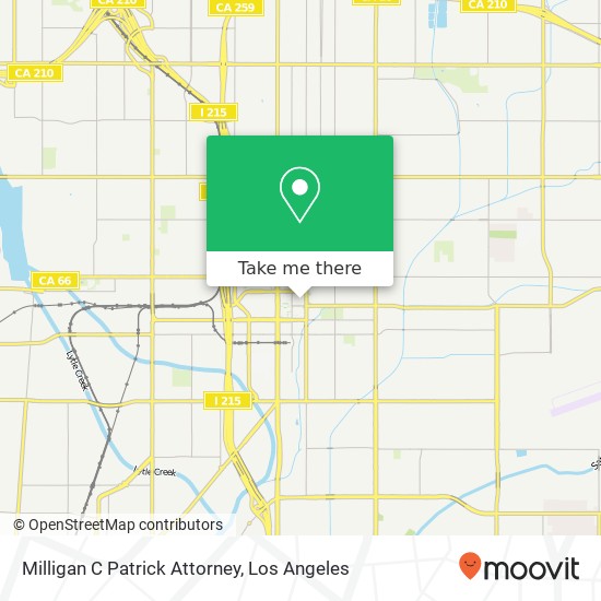 Mapa de Milligan C Patrick Attorney