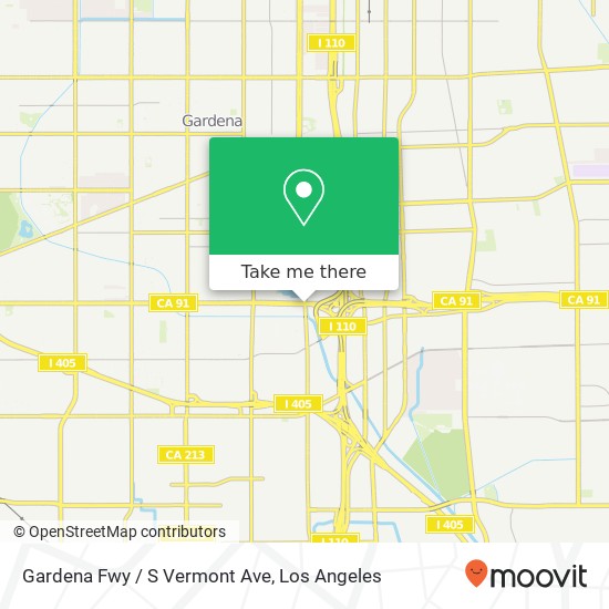 Mapa de Gardena Fwy / S Vermont Ave