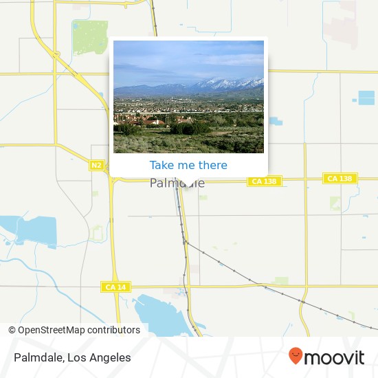 Mapa de Palmdale