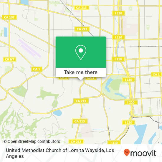 Mapa de United Methodist Church of Lomita Wayside