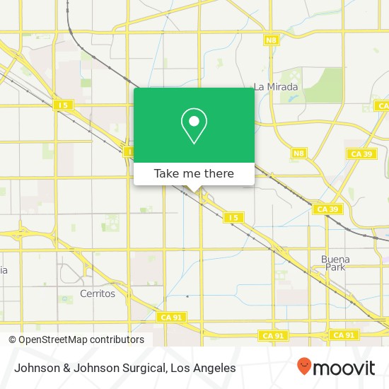 Johnson & Johnson Surgical map