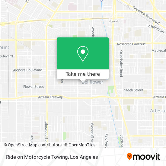 Mapa de Ride on Motorcycle Towing