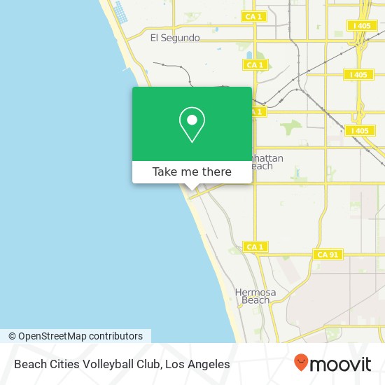 Mapa de Beach Cities Volleyball Club