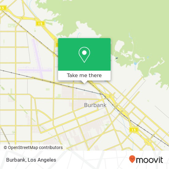 Burbank map